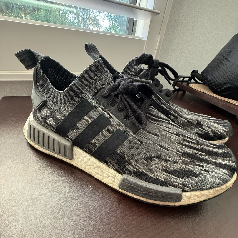 Adidas NMD black and gray camo Sneakers